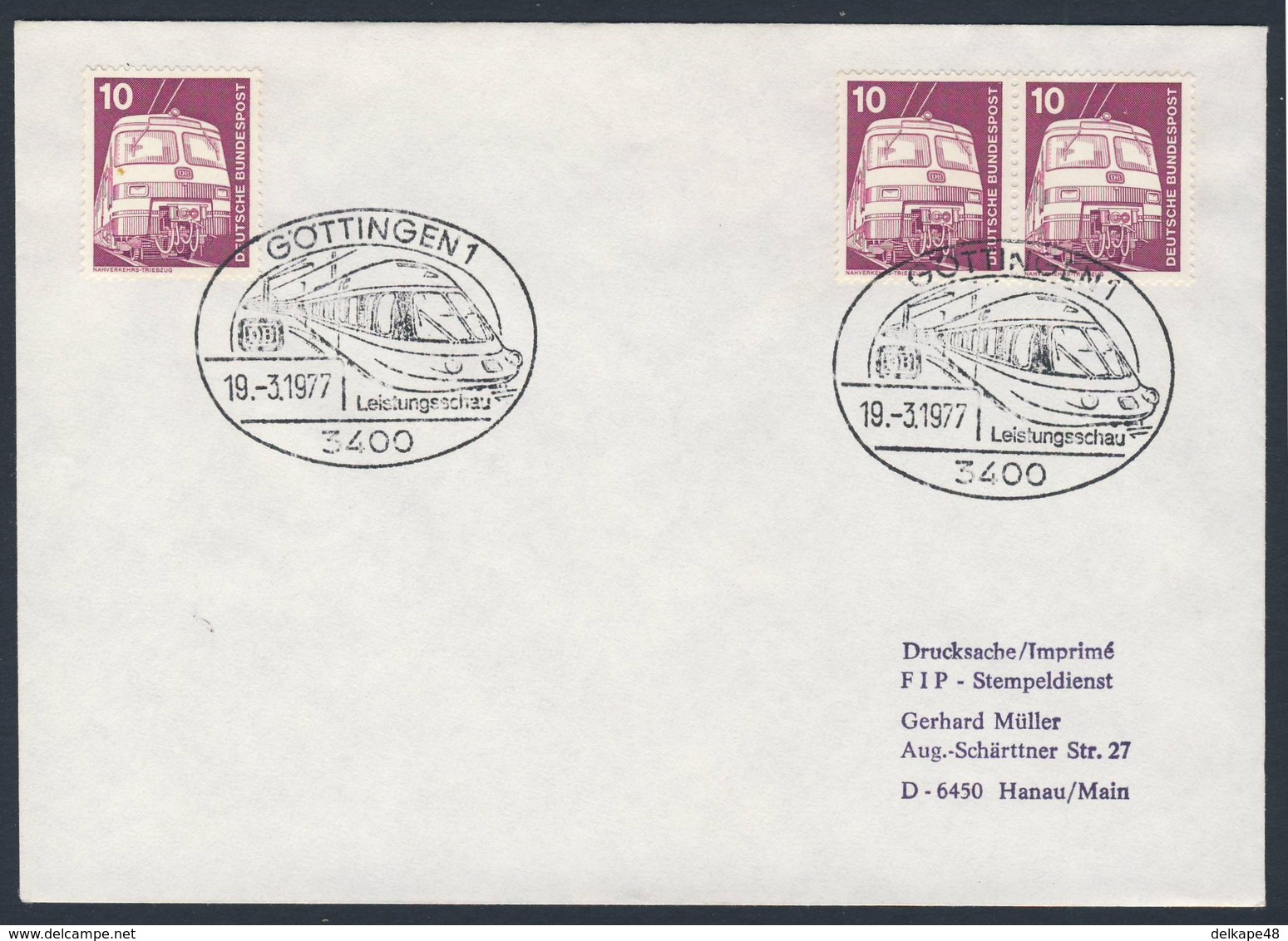 Deutschland Germany 1977 Brief Cover - DB Leistungsschau, Göttingen - Deutsche Bahn / Tentoonstelling / Exhibition - Trains