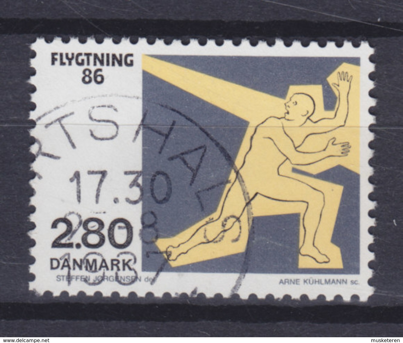 Denmark 1986 Mi. 884     2.80 Kr Flüchtlingshilfe World Refugee HIRTSHALS Cancel - Used Stamps