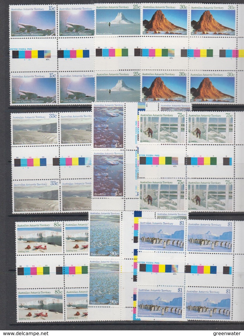 AAT 1984 Landscapes 9v 2x Gutter ** Mnh (44153) - Ongebruikt