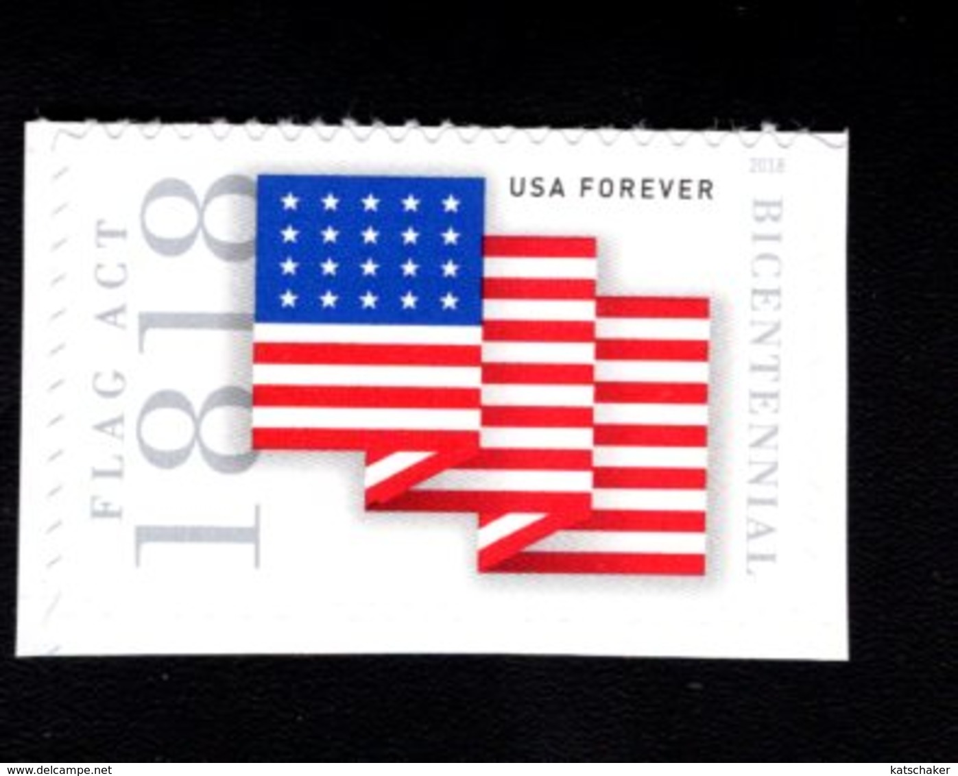 817474810 2018 SCOTT 5284 POSTFRIS MINT  NEVER HINGED EINWANDFREI (XX)  FLAG ACT  OF 1818 BICENT - Neufs