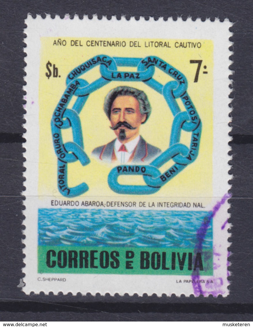 Bolivia 1979 Mi. 949     7 P "Salpeterkrieg" Eduardo Abaroa Held Der Pazifik-Krieges - Bolivien