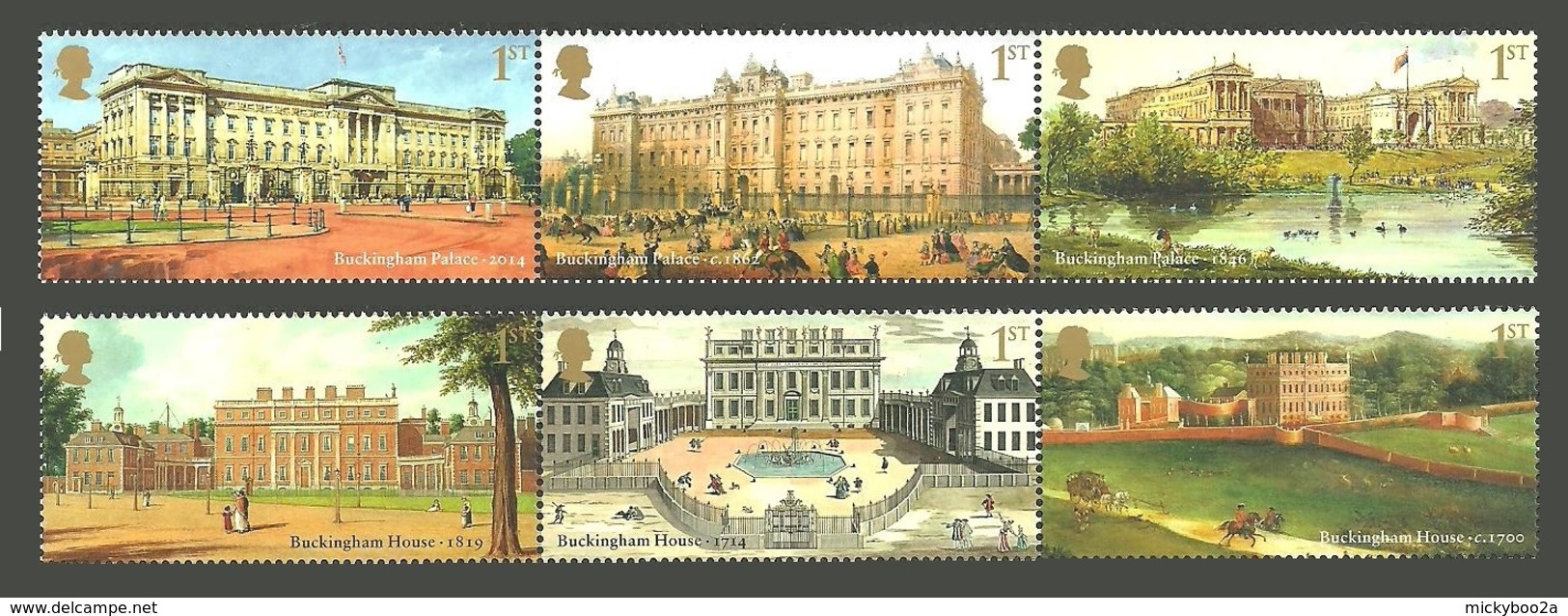 GB 2014 BUCKINGHAM PALACE ARCHITECTURE ROYALTY SET MNH - Unused Stamps