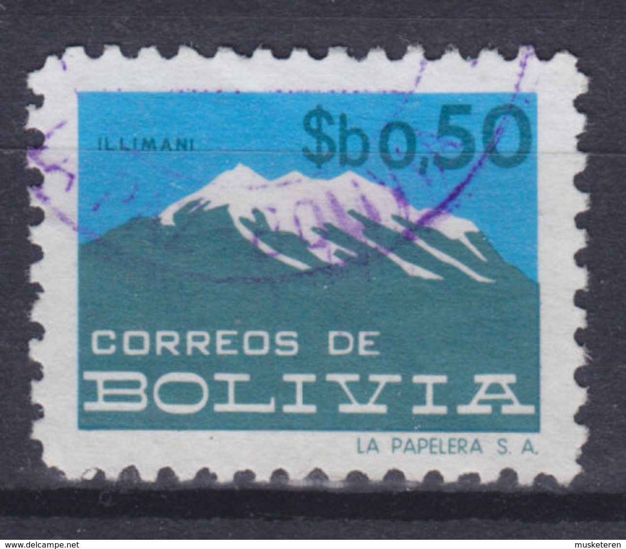 Bolivia 1978 Mi. 937     0.50 P Berg Mountain Illimani - Bolivien