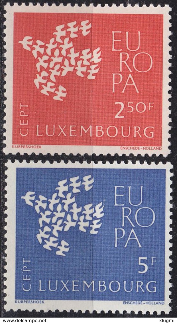 LUXEMBURG LUXEMBOURG [1961] MiNr 0647-48 ( **/mnh ) CEPT - Ungebraucht