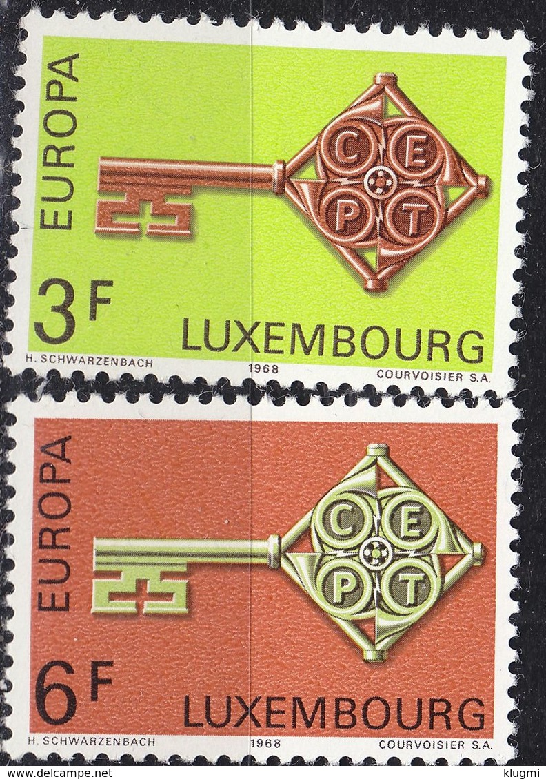 LUXEMBURG LUXEMBOURG [1968] MiNr 0771-72 ( **/mnh ) CEPT - Ungebraucht