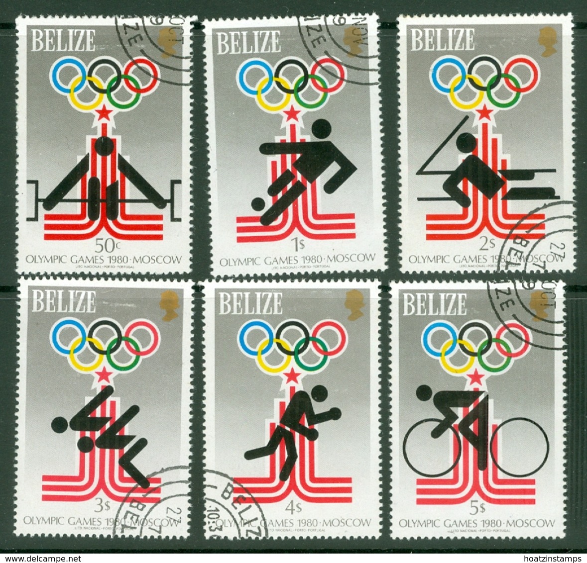 Belize: 1979   Olympic Games, Moscow (1980) P/Set    Used - Belize (1973-...)