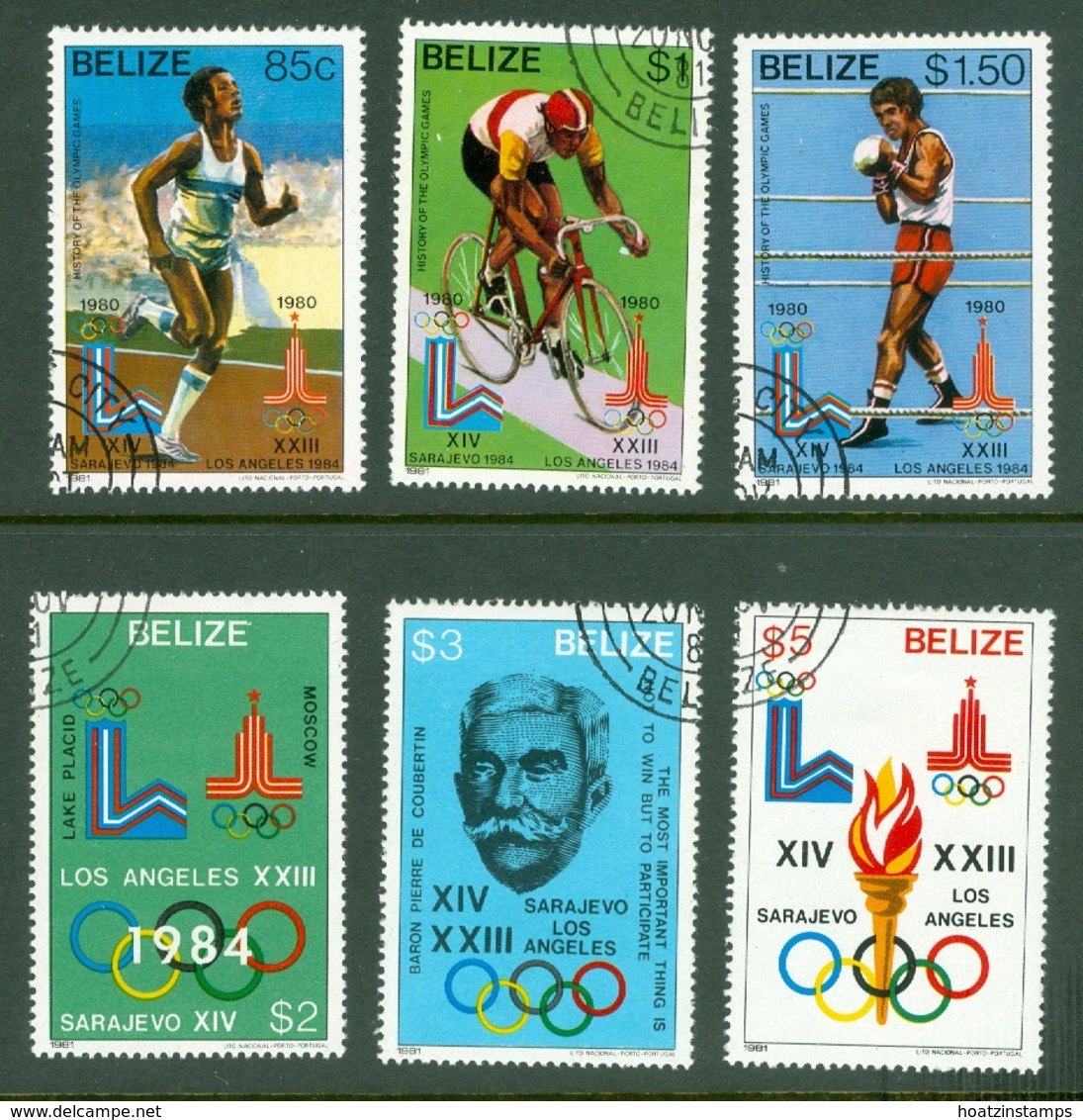 Belize: 1981   History Of The Olympic Games   Used - Belize (1973-...)