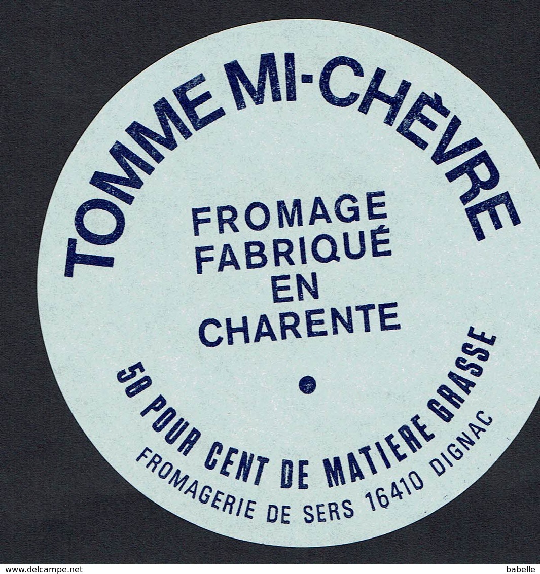 Et. Tomme Mi Chèvre - Fabriqué En Charente - 50% - Fromagerie De Sers - Fromage