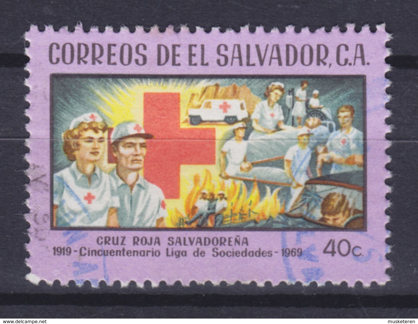 El Salvador 1969 Mi. 974     40 C Red Cross Rotes Kreuz Croix Rouge - El Salvador