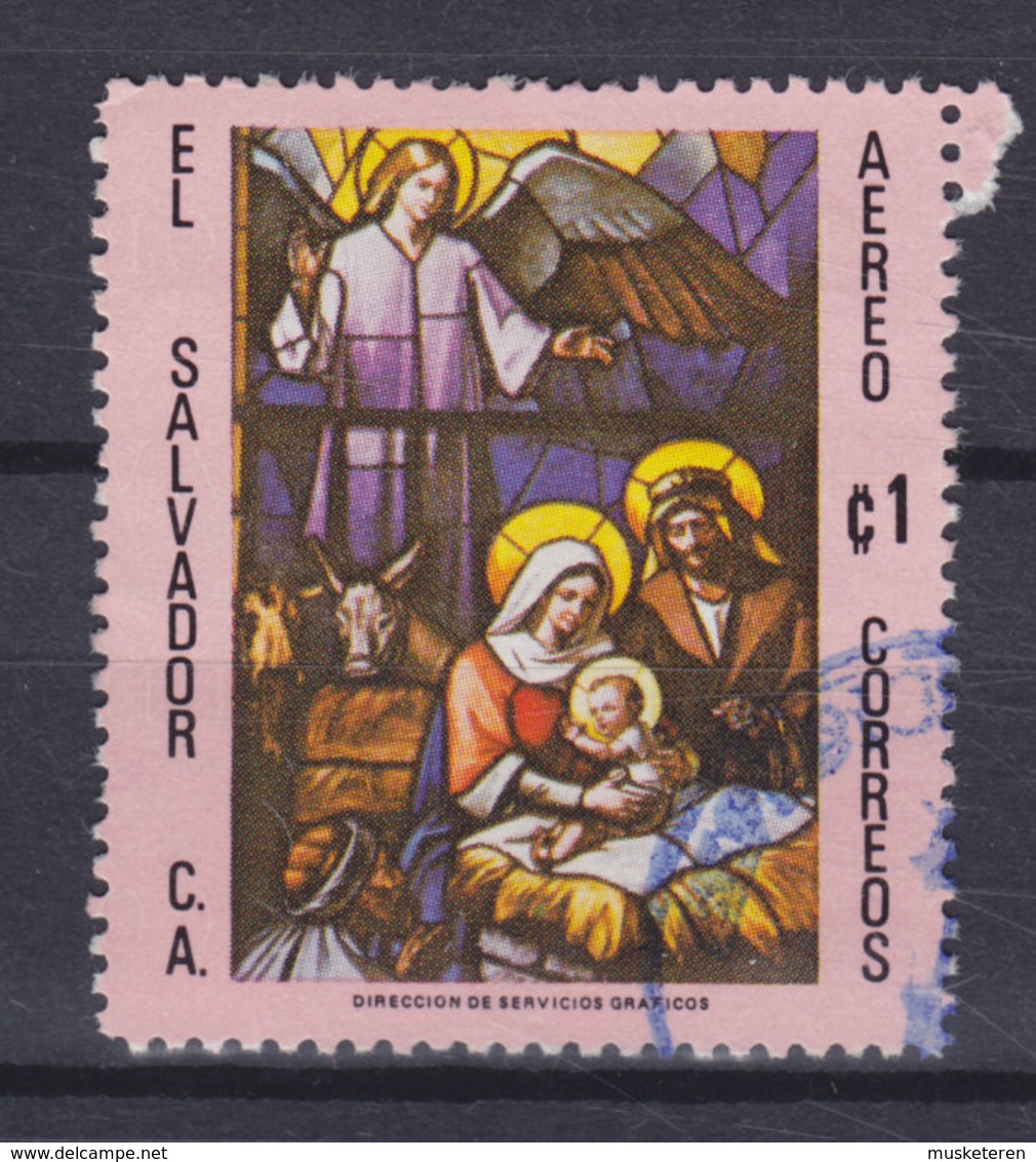 El Salvador 1978 Mi. 1269     1 Col Weihnachten Christmas Jul Noel Natale Navidad Glasmalerei Geburt Christi - El Salvador