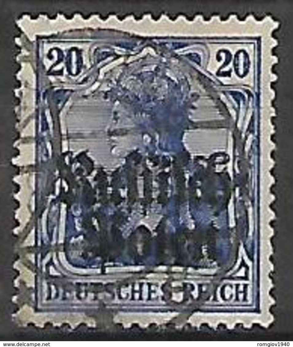 GERMANIA OCCUPAZIONE TEDESCA 1915 DELLA POLONIA  UNIF. 4  USATO VF - Occupazione 1914 – 18