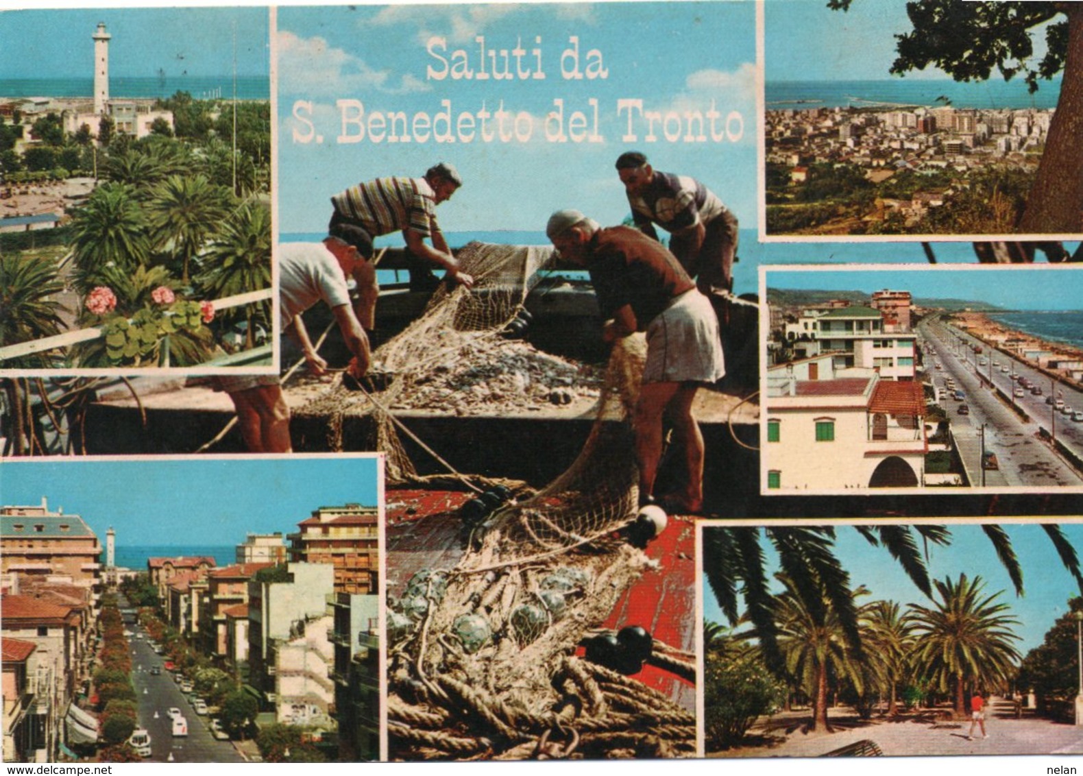 SALUTI DA S. BENEDETTO DEL TRONTO-VIAGGIATA -F.G - Ascoli Piceno