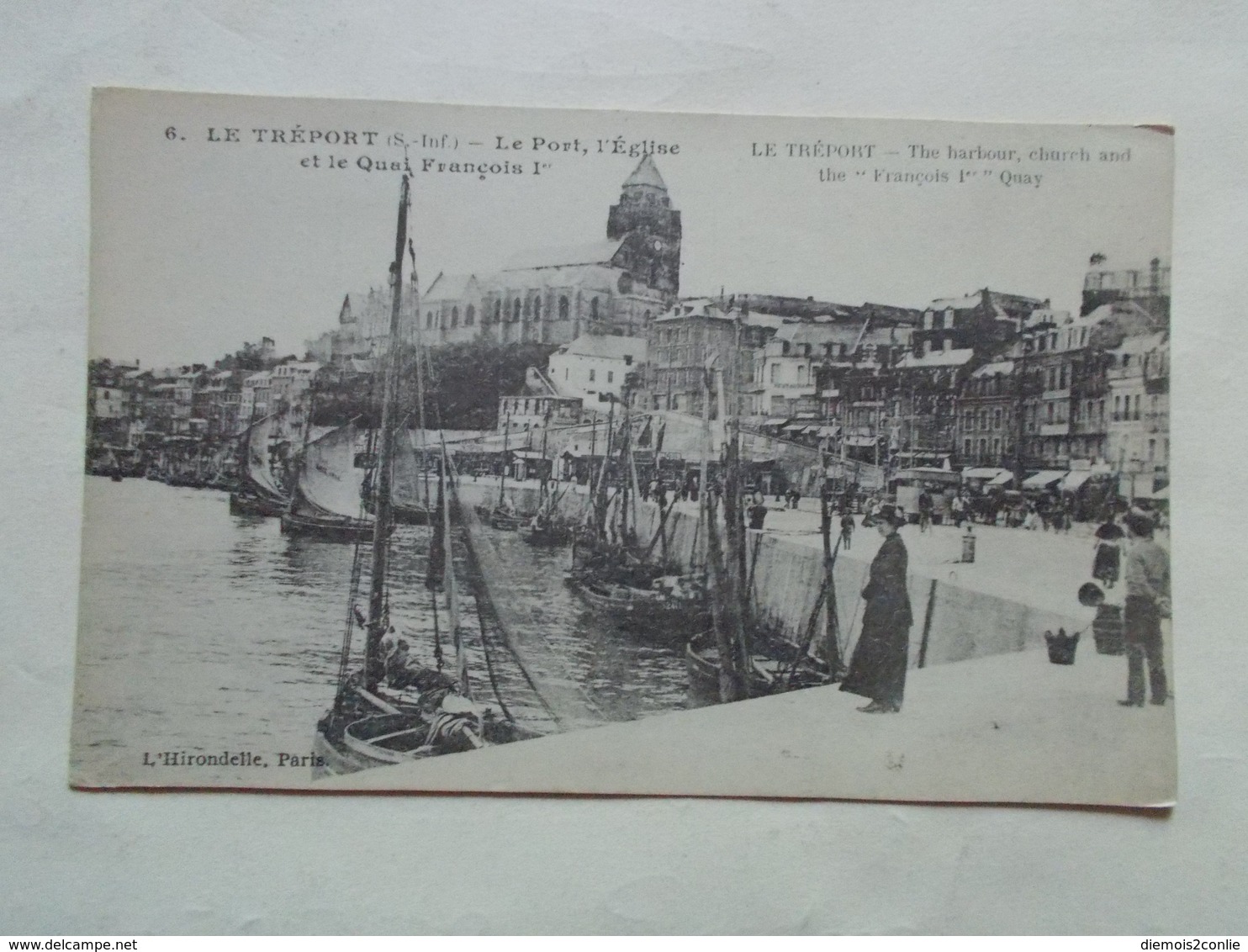 Carte Postale  - LE TREPORT (76) - Port Eglise Et Quai François 1er (3138) - Le Treport