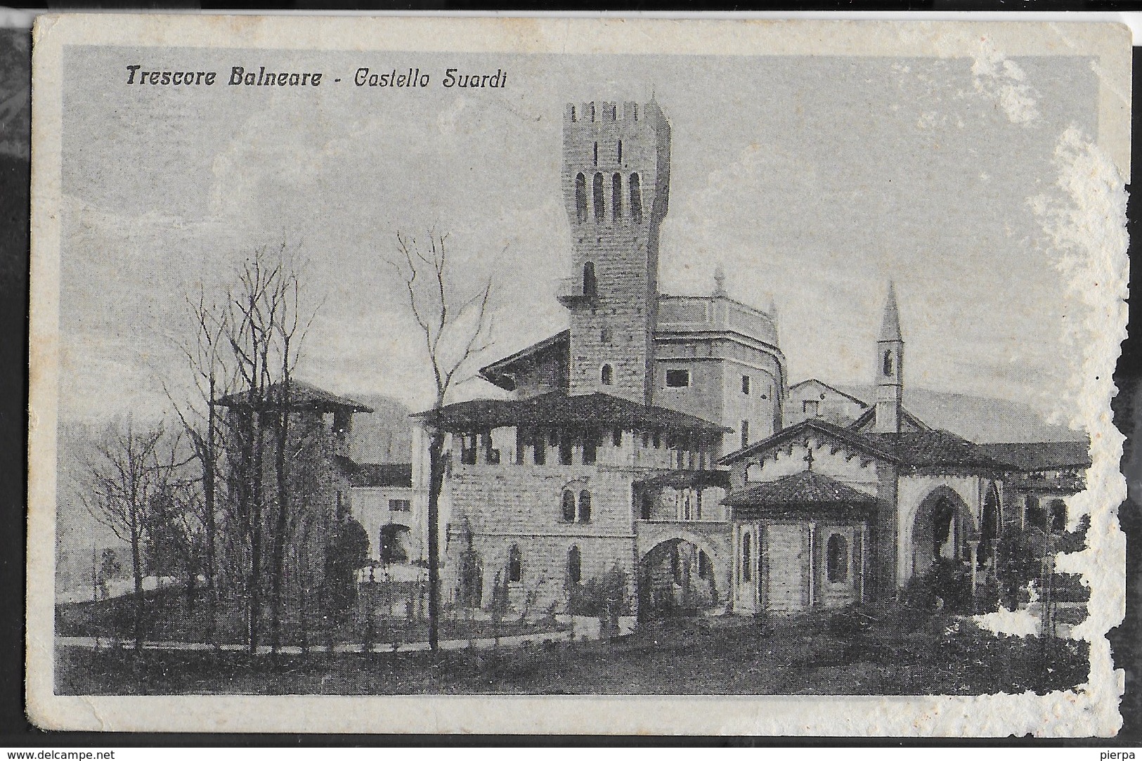 CASTELLO SUARDI - TRESCORE BALNEARE - FORMATO PICCOLO - EDIZ. CITTADINI BERGAMO - VIAGGIATA 1924 - Castelli