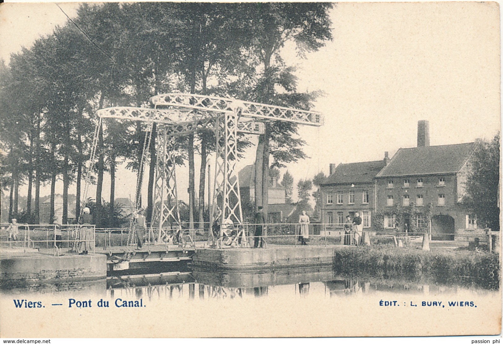 BELGIQUE PERUWELZ WIERS PONT DU CANAL - Péruwelz