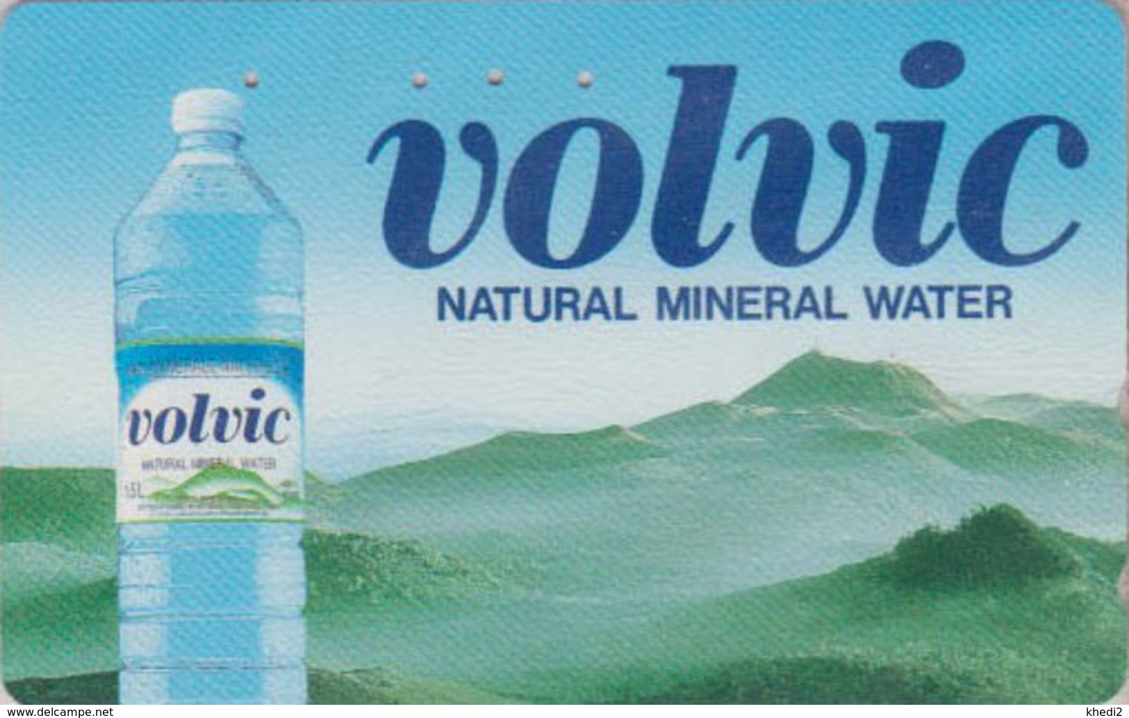 TC Japon / 110-011 - Boisson - EAU MINERALE VOLVIC FRANCE & VOLCAN AUVERGNE - Water DRINK & VULCAN Japan Phonecard 67 - Publicité