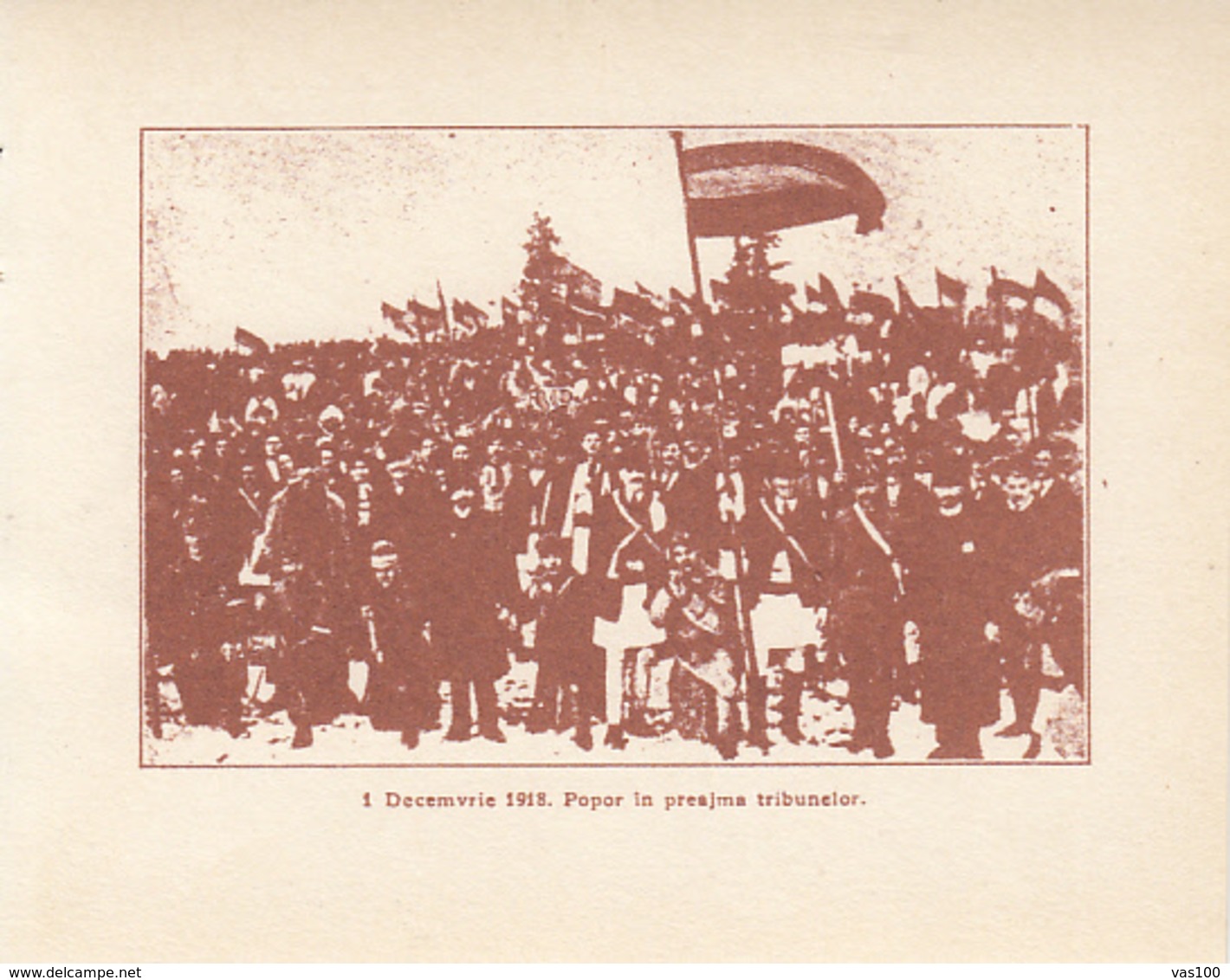 CPA ALBA IULIA- 1918 GREAT UNION, CROWD AT THE NATIONAL ASSEMBLY - Roumanie