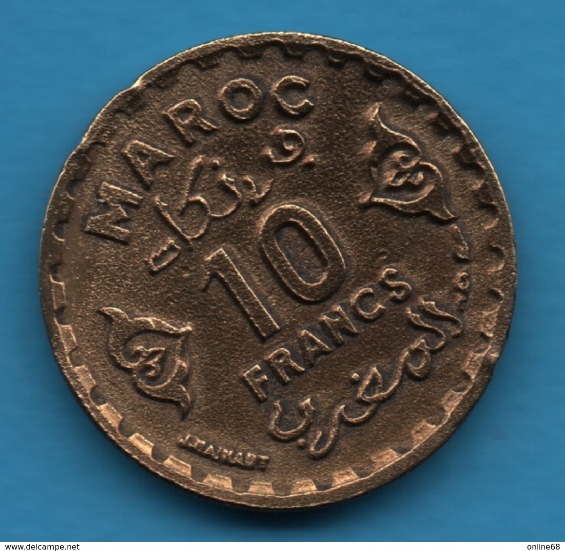 MAROC 10 FRANCS 1371 Y# 49 - Marokko