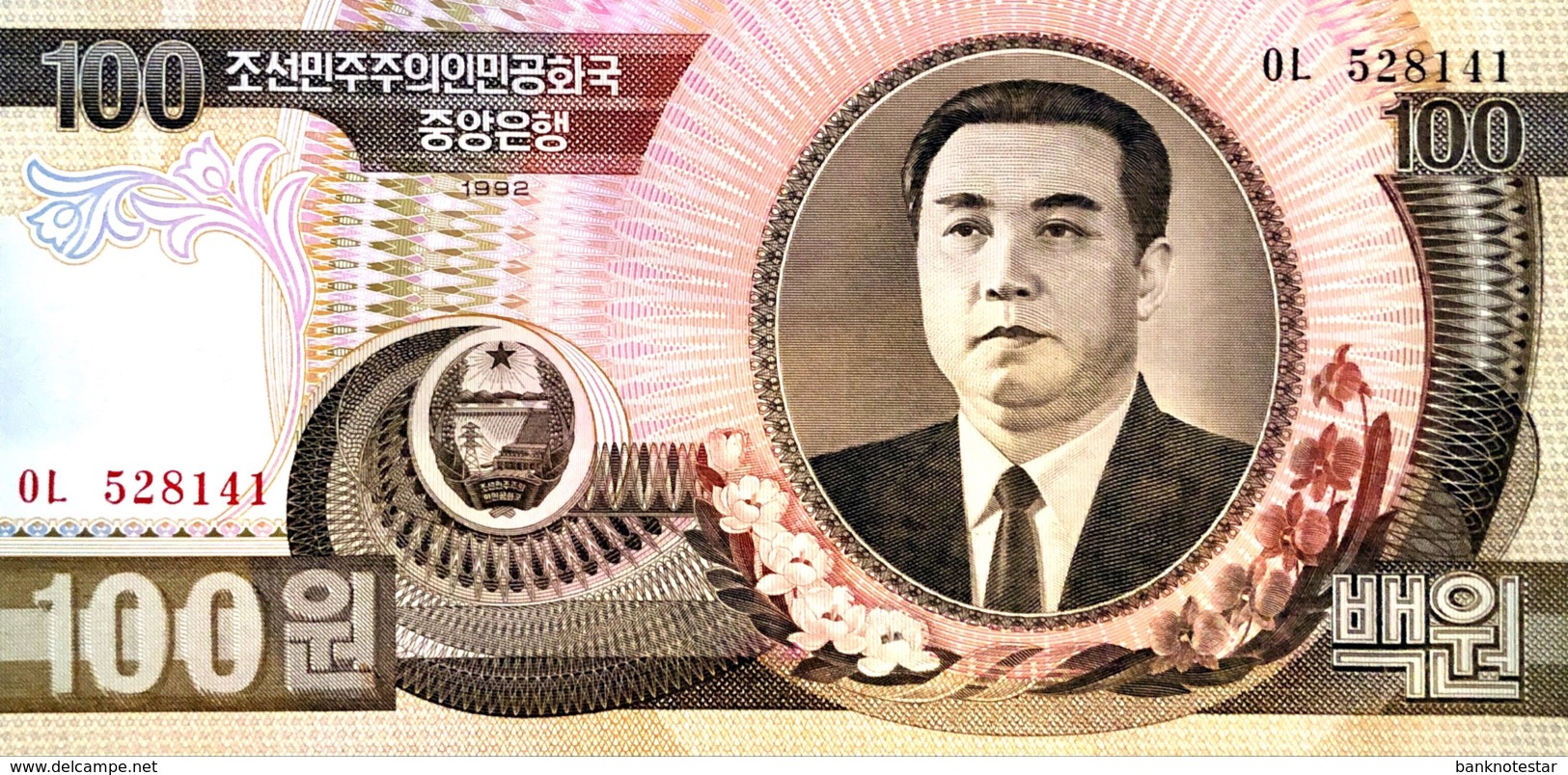 North Korea 100 Won, P-43 (1992) - UNC - Korea (Nord-)