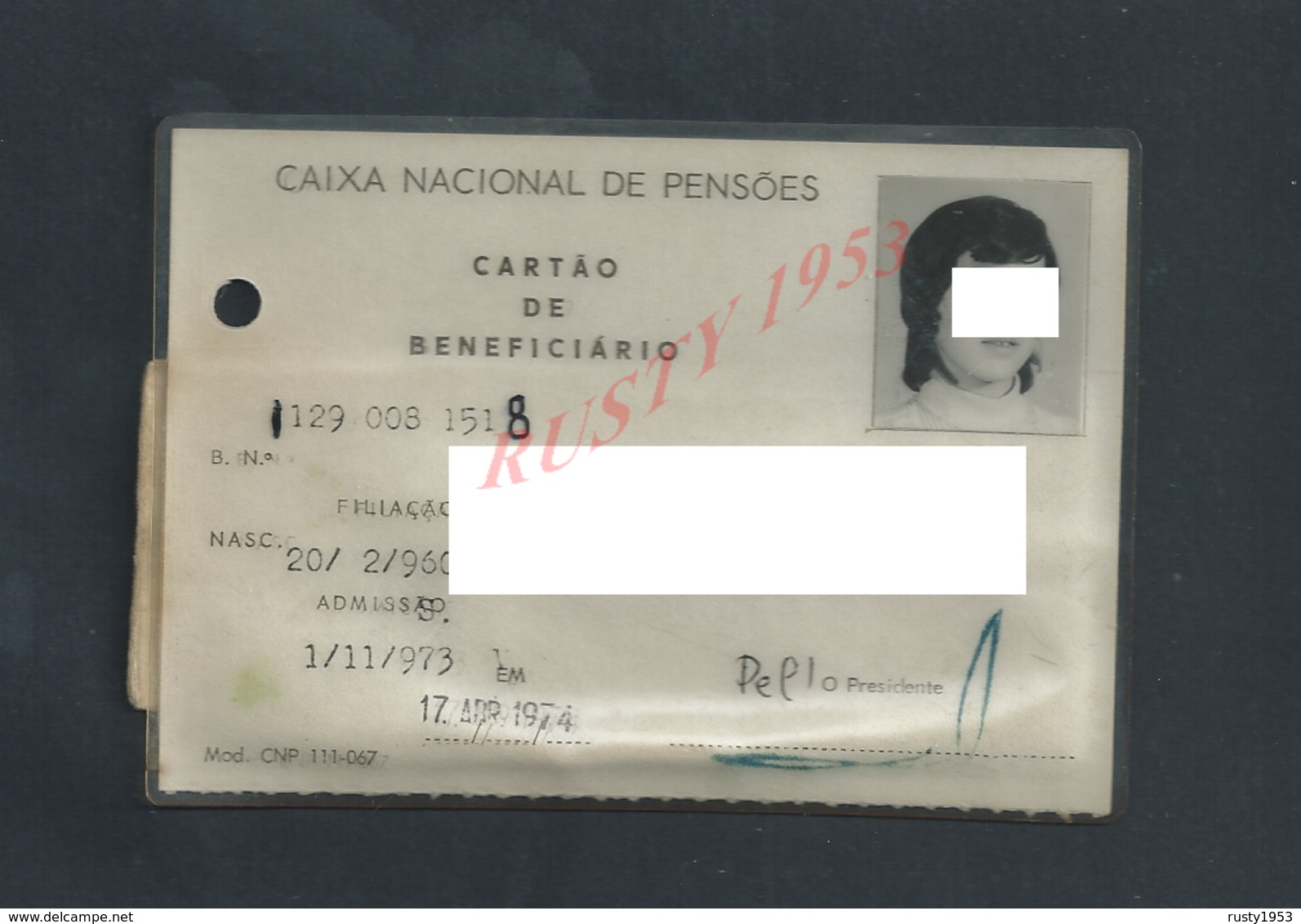 PORTUGAL CARTE CAIXA NACIONAL DE PENSOES 1973 : - Autres & Non Classés