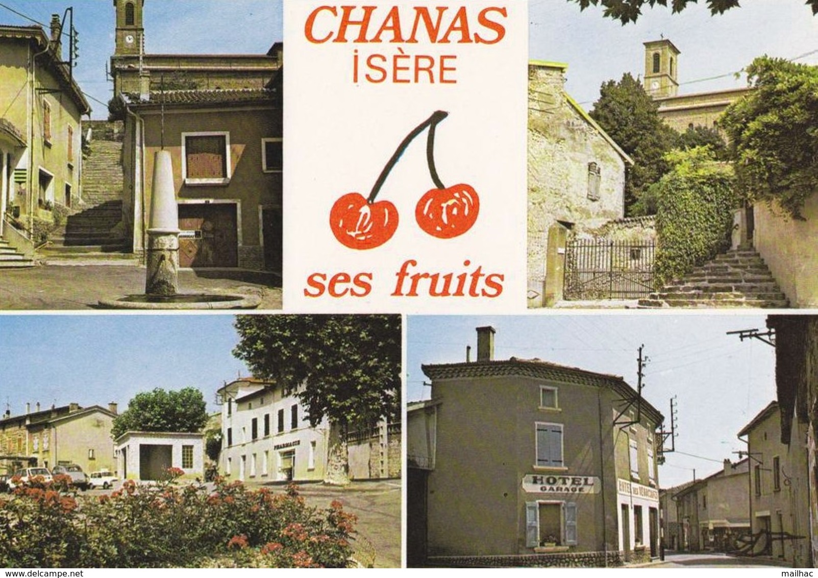 D 38 - CHANAS - Ses Fruits - Multi-Vues - Ed. La Cigogne - Voyagée 1989 - Chanas