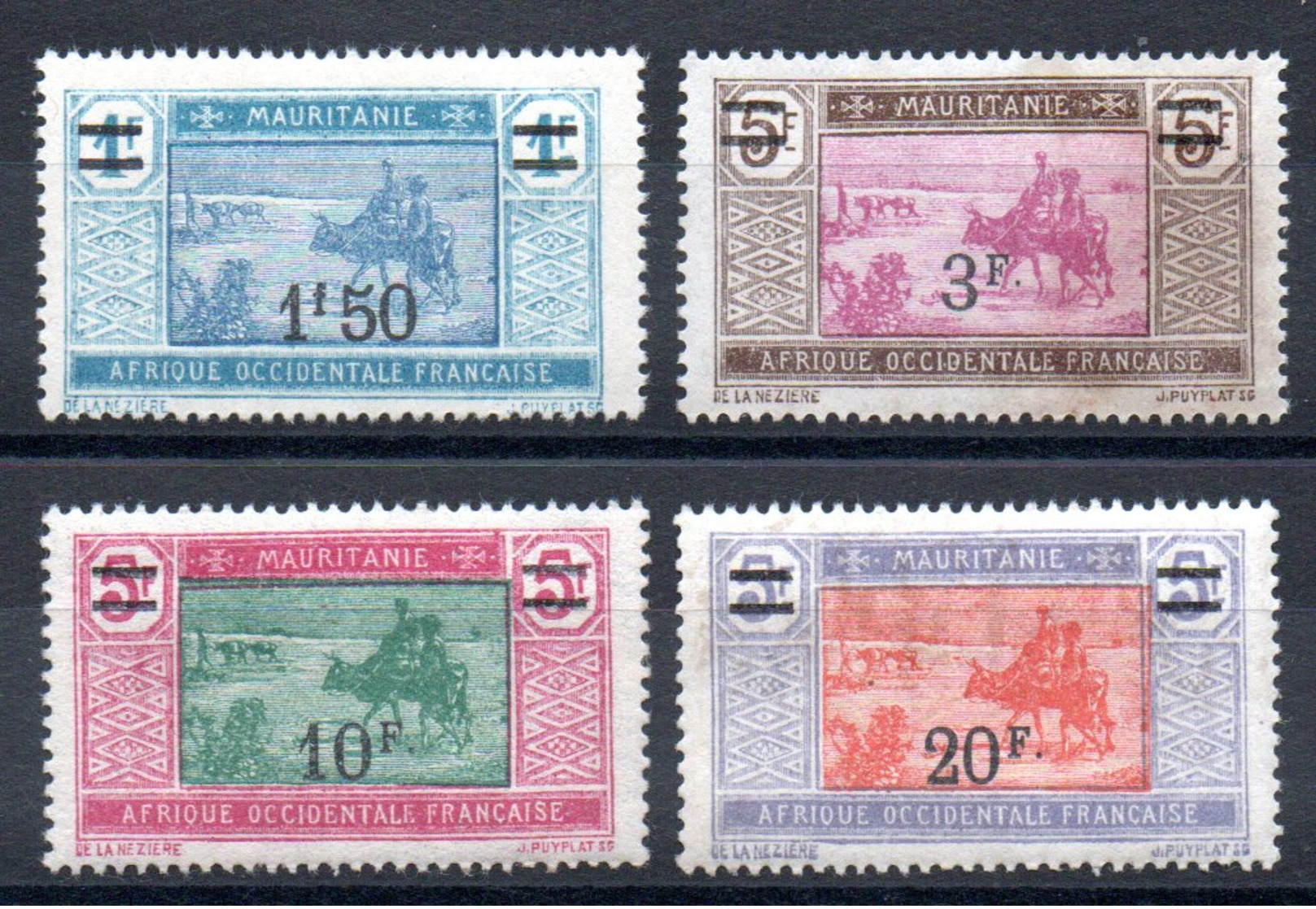 MAURITANIE - YT N° 53 à 56 - Neufs ** - MNH- Cote: 37,70 € - Neufs