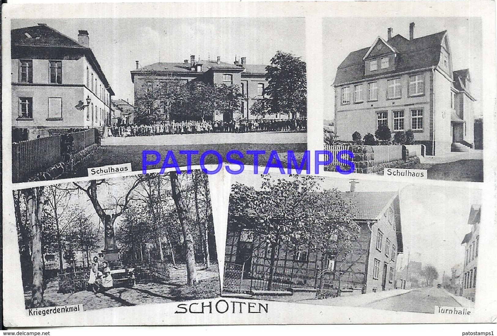 117967 GERMANY SCHOTTEN STREET SQUARE MULTI VIEW POSTAL POSTCARD - Altri & Non Classificati