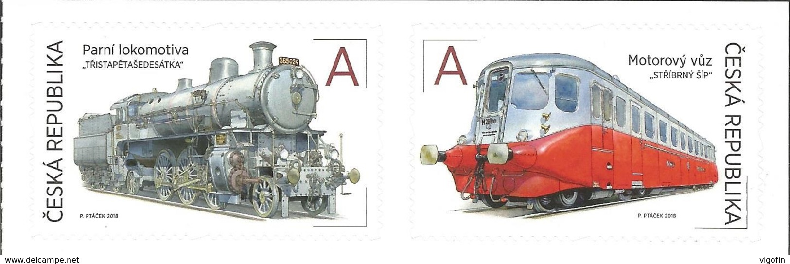 CZ 2018-0995-6 TRANSPORT, CZECH, 1 X 2v, MNH - Neufs