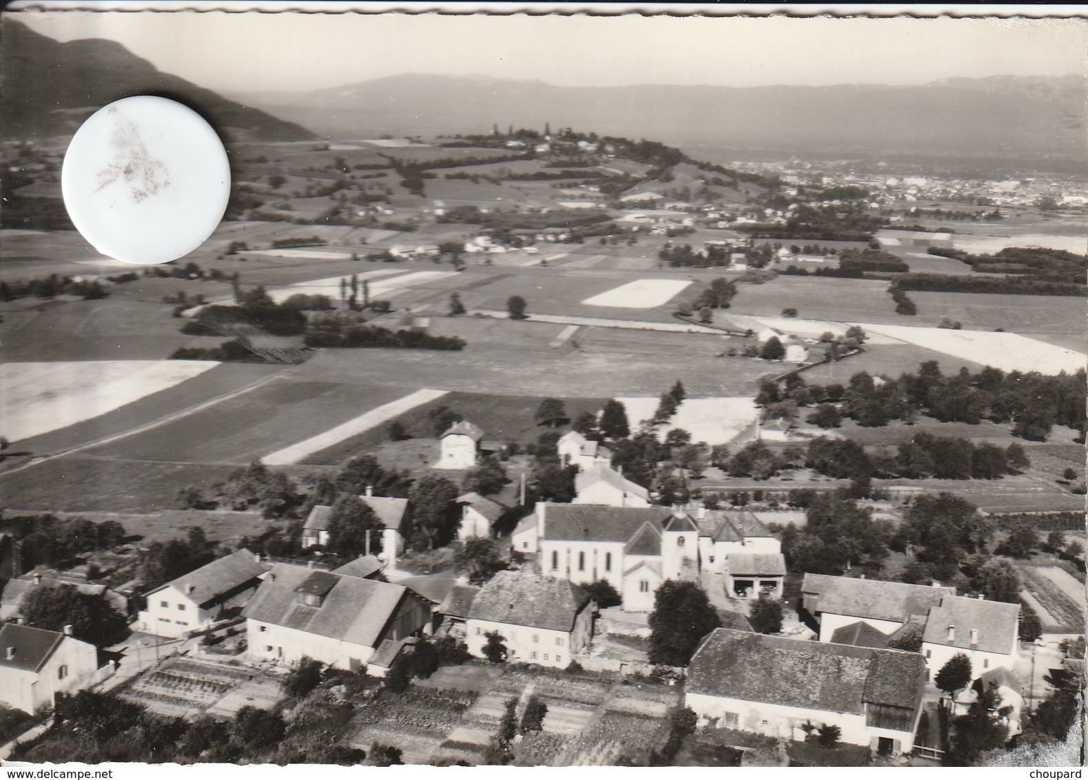 74 - Très Belle Carte Postale Semi Moderne Dentelée De  CRANVES SALES  Vue Aérienne - Autres & Non Classés