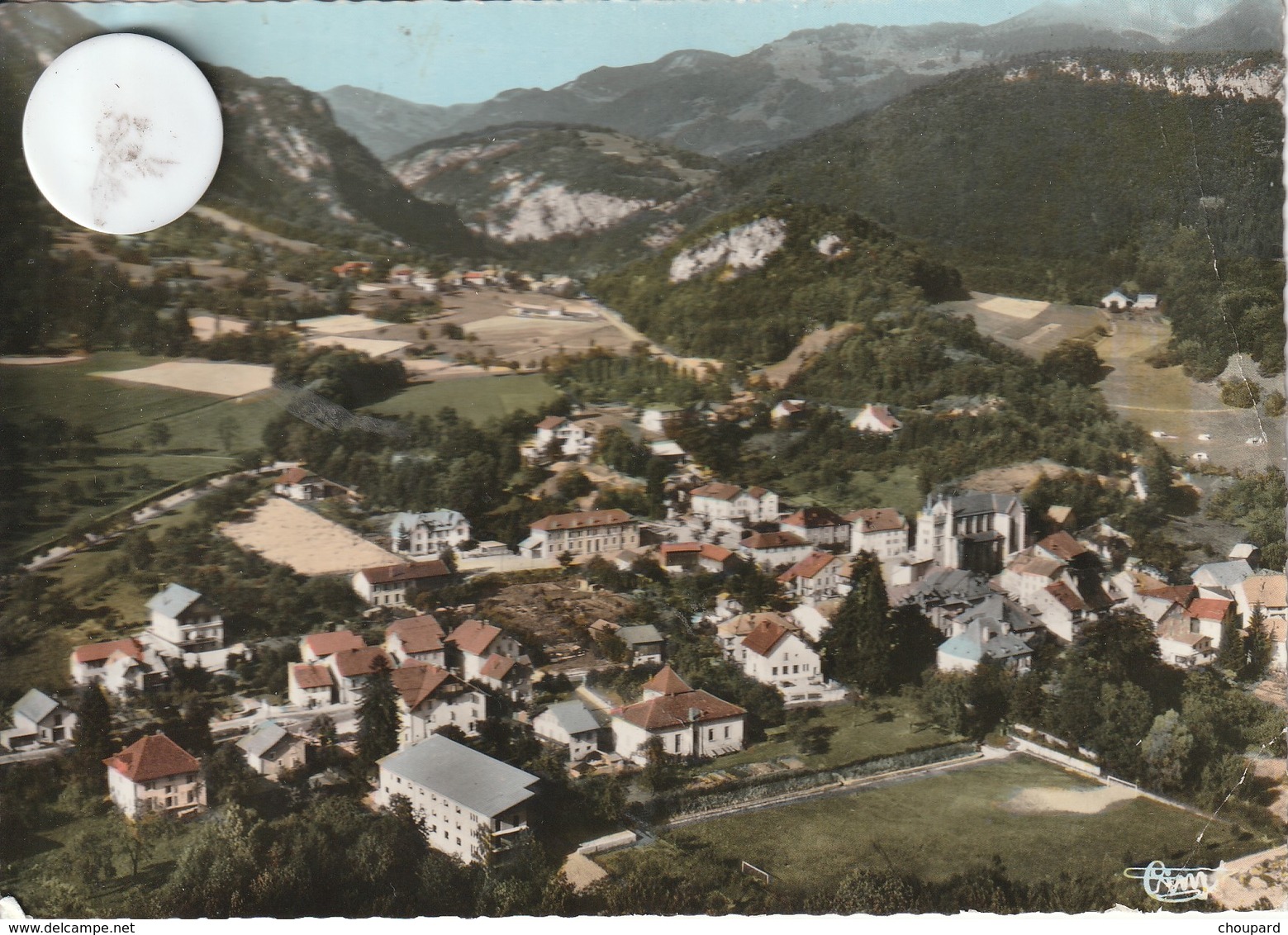 74 - Très Belle Carte Postale Semi Moderne Dentelée De SAINT JEOIRE EN FAUCIGNY Vue Aérienne - Autres & Non Classés