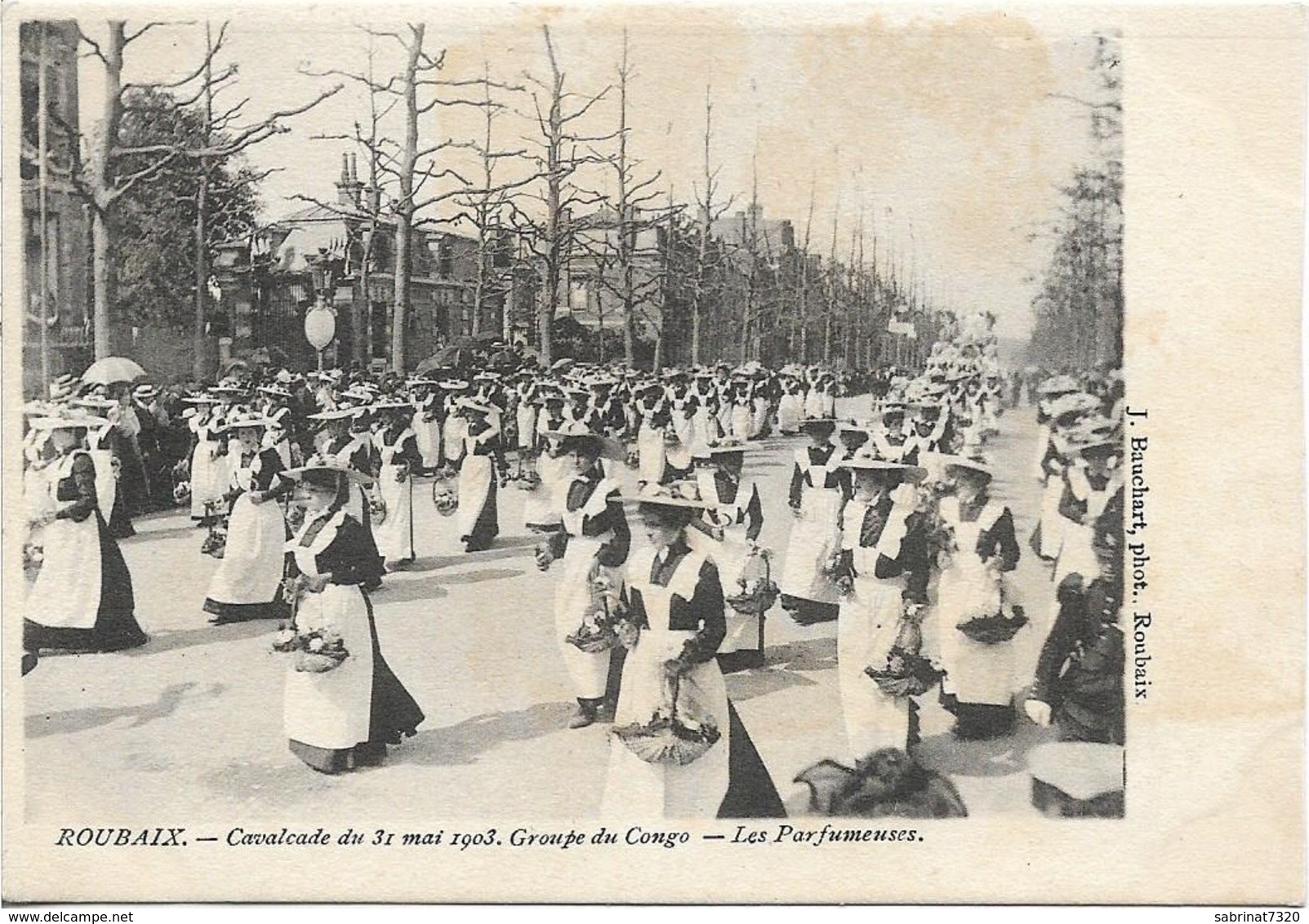 ROUBAIX Cavalcade Du 31 Mai 1903 Groupe Du Congo Les Parfumeuses - Roubaix