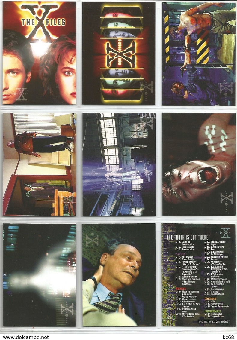 Série 1996 The X-Files  9 Cartes (6) - X-Files