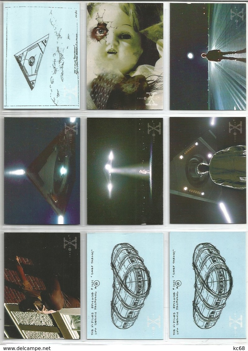 Série 1996 The X-Files  9 Cartes (10) - X-Files