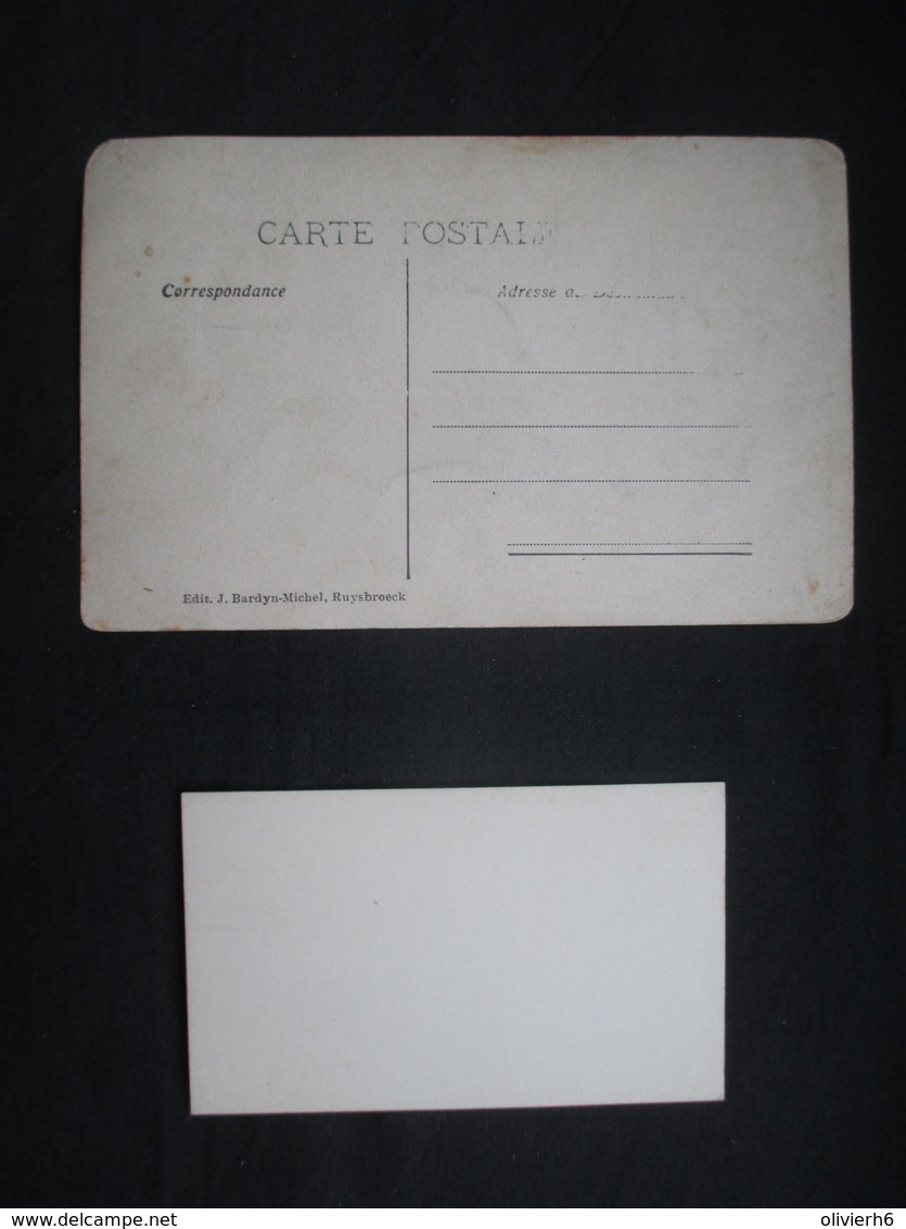 LOT CP ET CARTE DE VISITE (M1911) RUYSBROECK RUISBROEK (4 Vues) Grand Château + CDV DE BAERDEMACKER Bourgmestre - Sint-Pieters-Leeuw