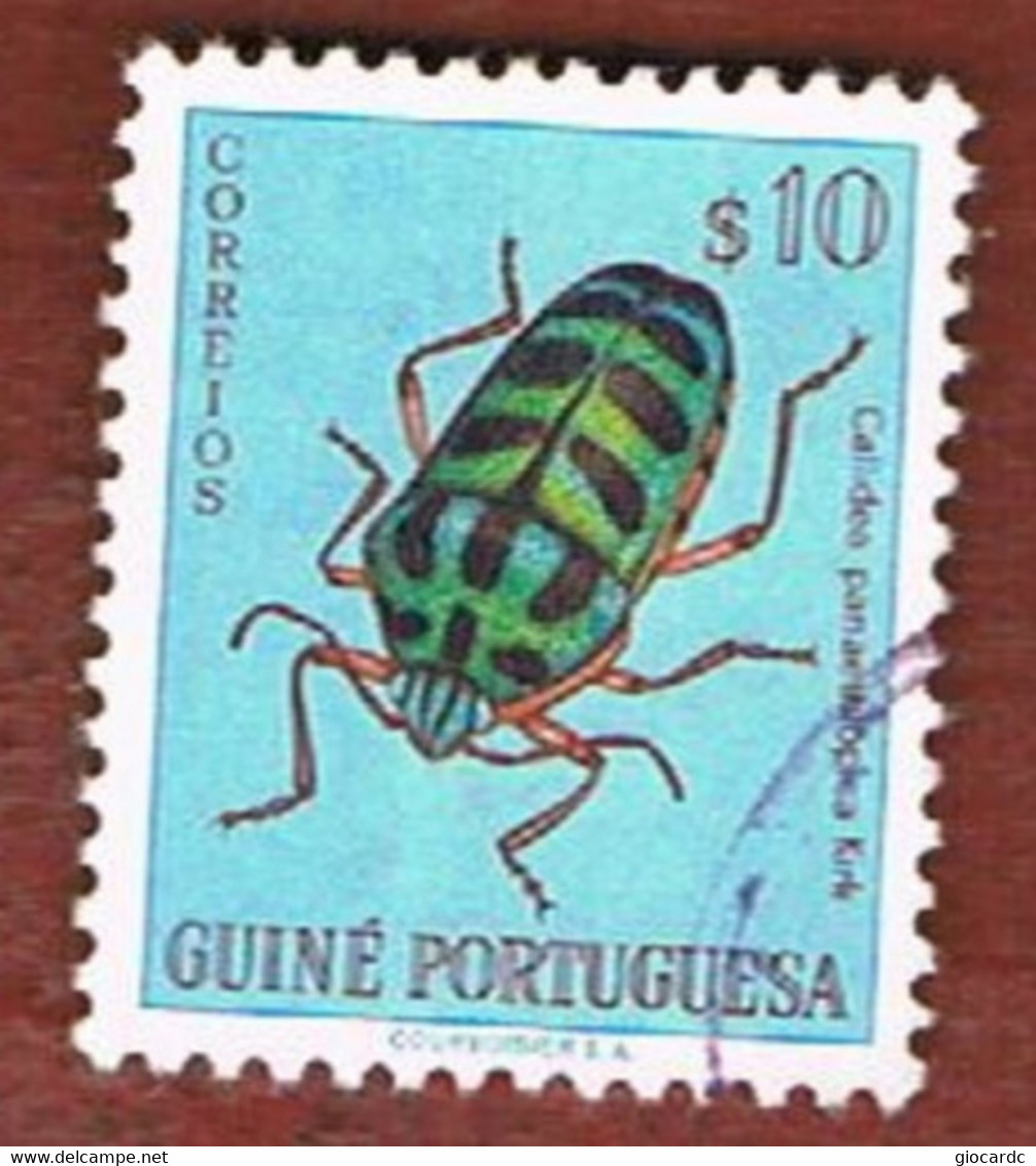 GUINEA PORTOGHESE (PORTOGUESE GUINEA) - SG 327 - 1953  ANIMALS:  BUGS & BEETLES  - USED - Guinea Portoghese