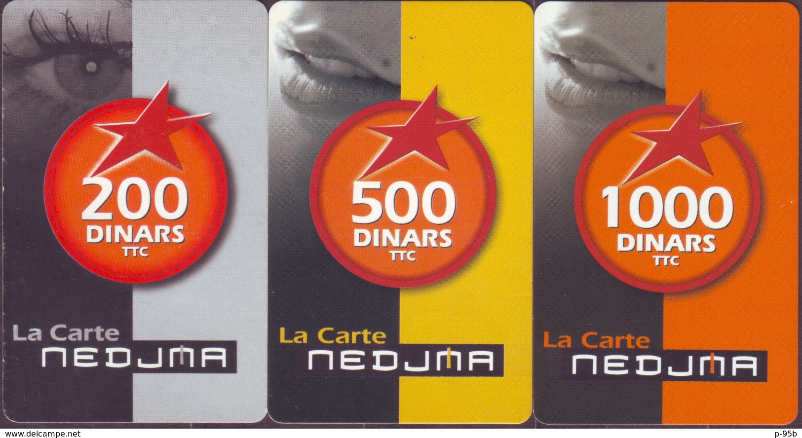 Algérie - 3 Cartes De Recharge  "NEDJMA" - Algerien