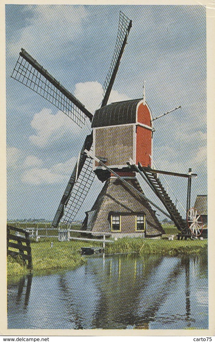 Bâtiments Et Architecture - Moulins à Eau - Hollandse Molen - Moulin - Polder Te Hazerzwoude Z. H. - Molinos De Agua