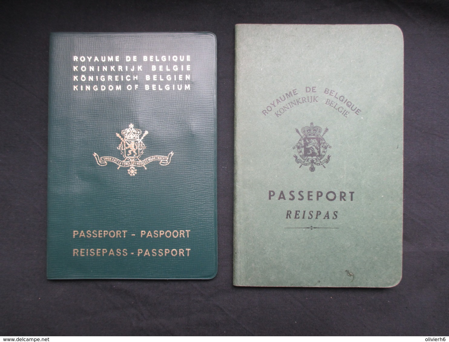 LOT 2 PASSEPORTS BELGIQUE (M1911) PASSEPORT 1948 Et 1973 (2 Vues) Paspoort, Reisepass Passport - Historical Documents
