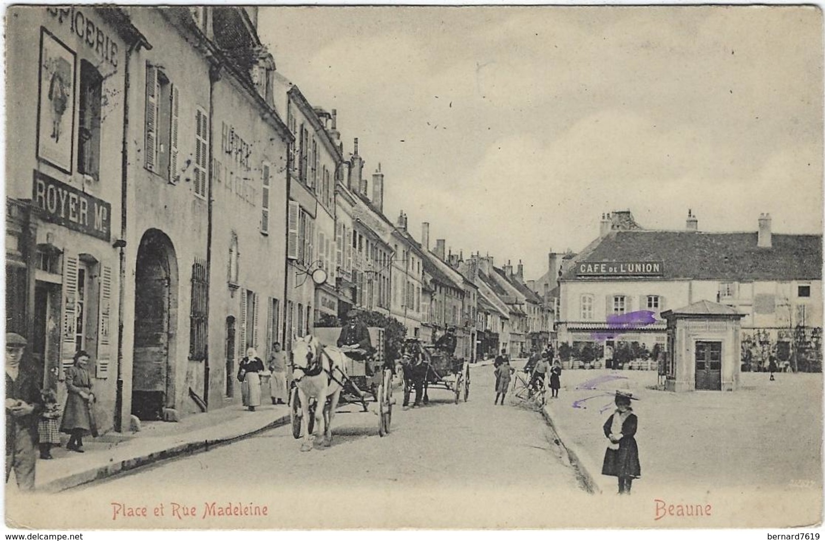 21  Beaune  Place Et Rue Madeleine - Beaune