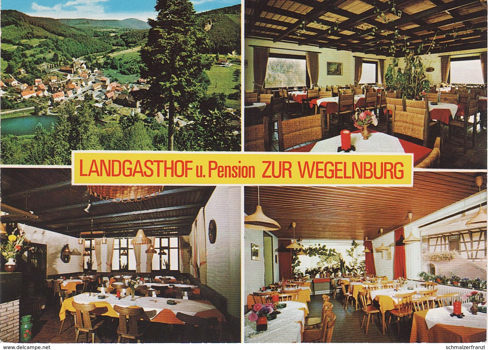 AK Schönau Pfalz Gasthof Pension Zur Wegelnburg A Fischbach Hirschthal Gebüg Nothweiler Bundenthal Dahn Pirmasens - Dahn