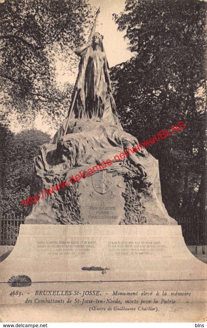 Monument élevé à La Mémoire Des Combattants - St-Joost-ten-Node - St-Josse-ten-Noode - St-Josse-ten-Noode - St-Joost-ten-Node