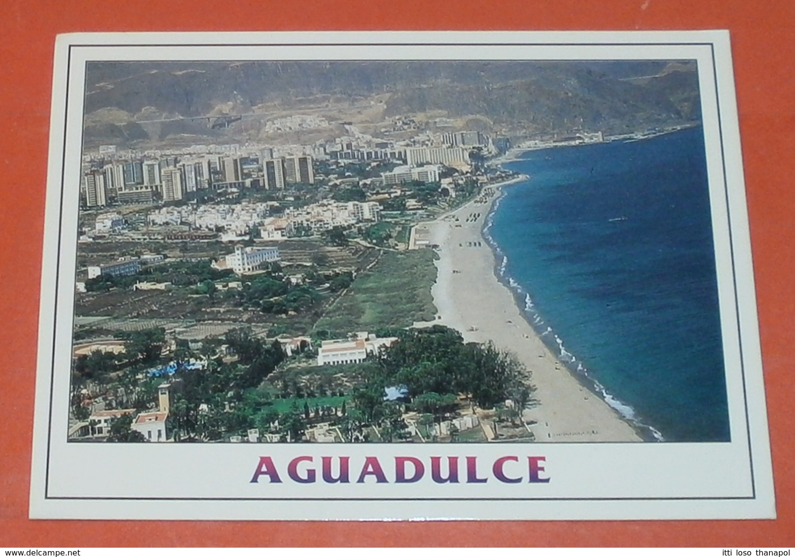 SPANIEN 3099 Gesundheitswesen Kreuz -- AK: Aguadulce 02.05.1997 -- Brief Postcard Cover (2 Foto)(37852) - Brieven En Documenten