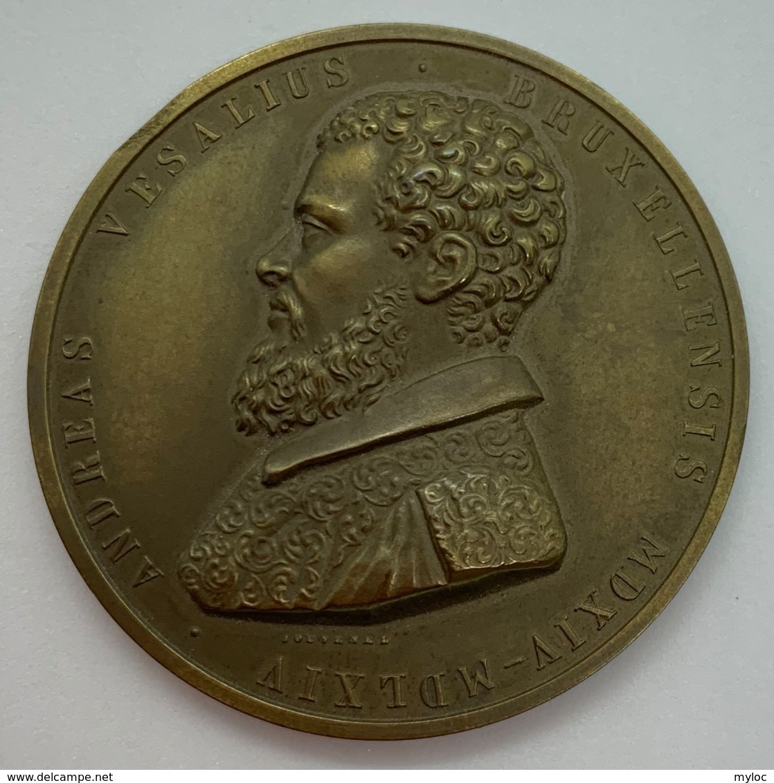 Medaille Bronze. Jouvenel. Congressus Universus Physiologiale Vicesimus 1956. Andreas Versalius. 48mm - Professionals / Firms