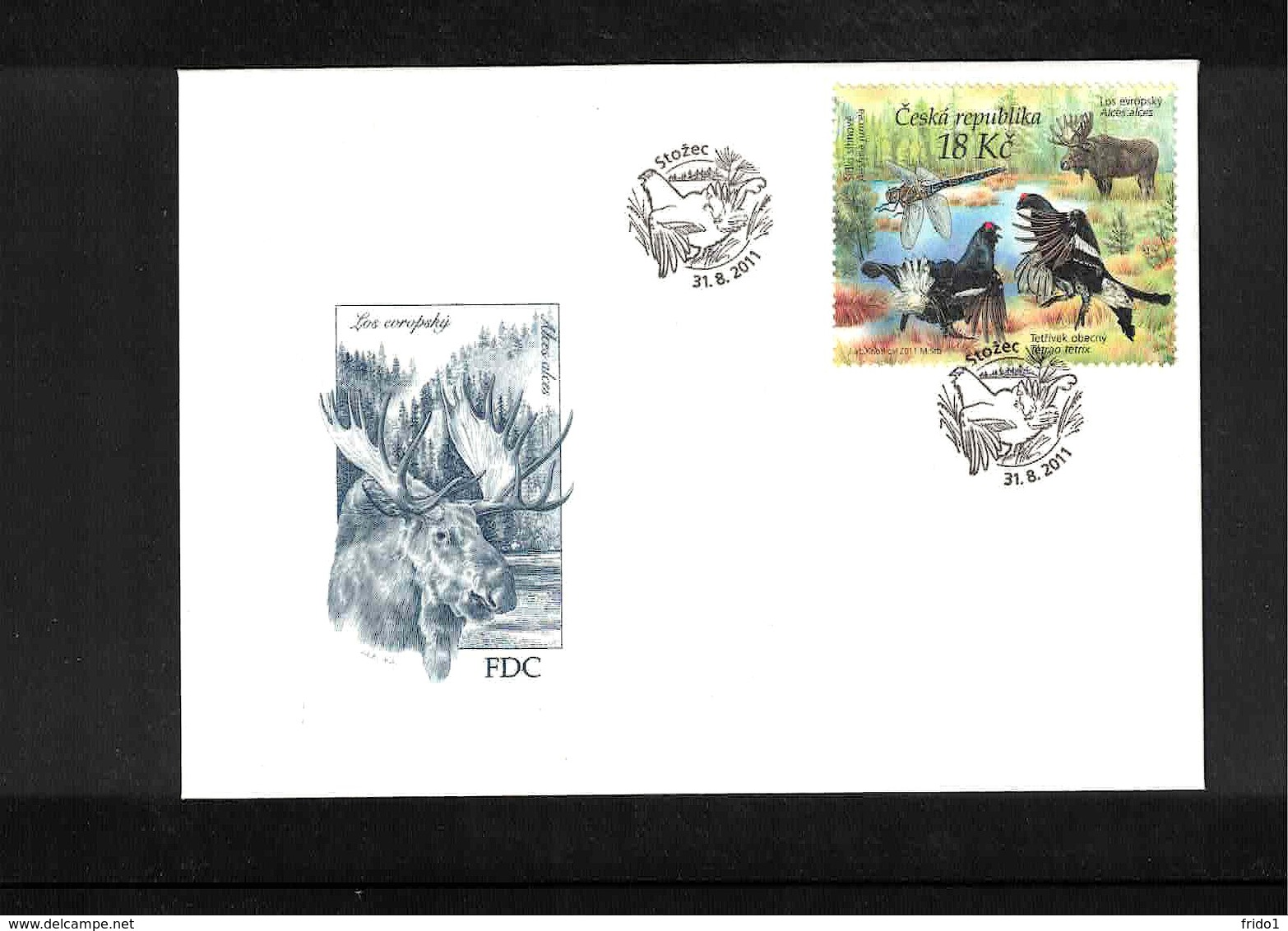 Czech Republic 2015 Wild Rooster / Auerhuhn FDC - Sonstige & Ohne Zuordnung