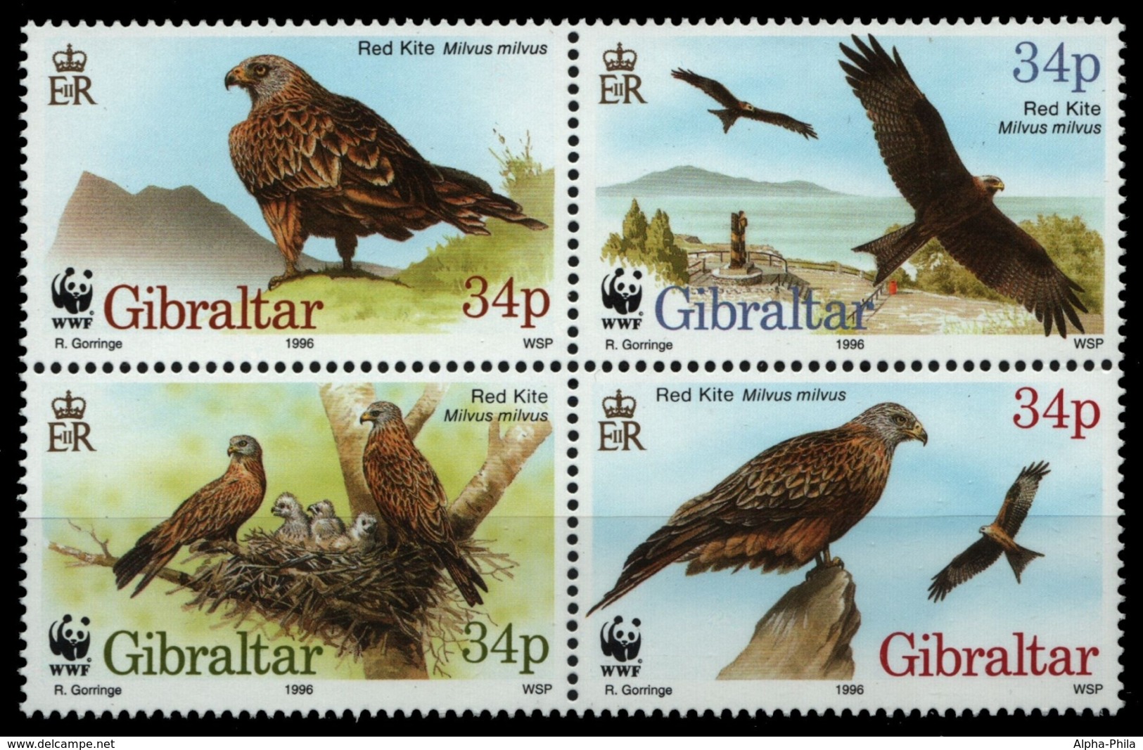 Gibraltar 1994 - Mi-Nr. 774-777 ** - MNH - Vögel / Birds - Gibraltar