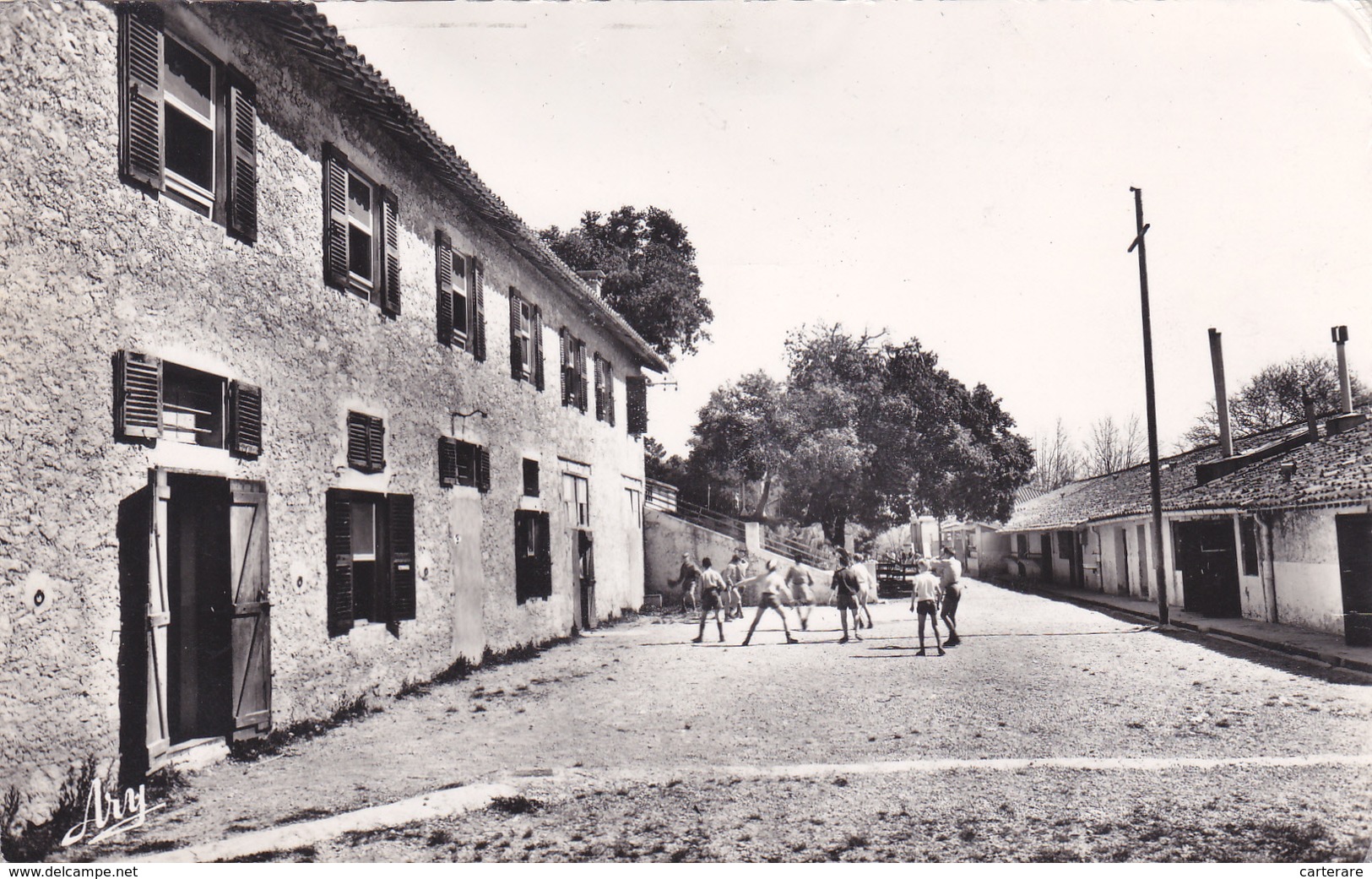 83,VAR,SIGNES,COLONIE,CARTE PHOTO TARDY,ENFANT,JOUEUR - Signes