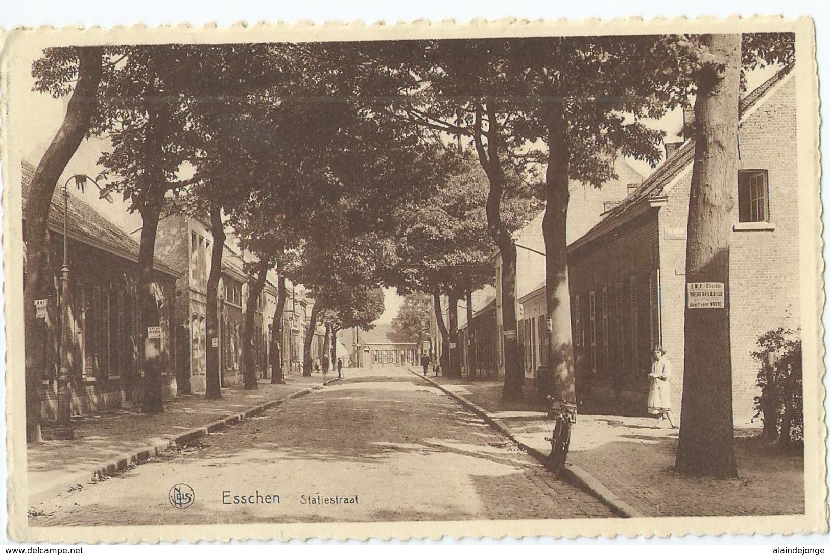 Essen - Esschen - Statiestraat - Uitg. M. Van Loon, Achterbroek, Kalmthout - 1917 - Essen