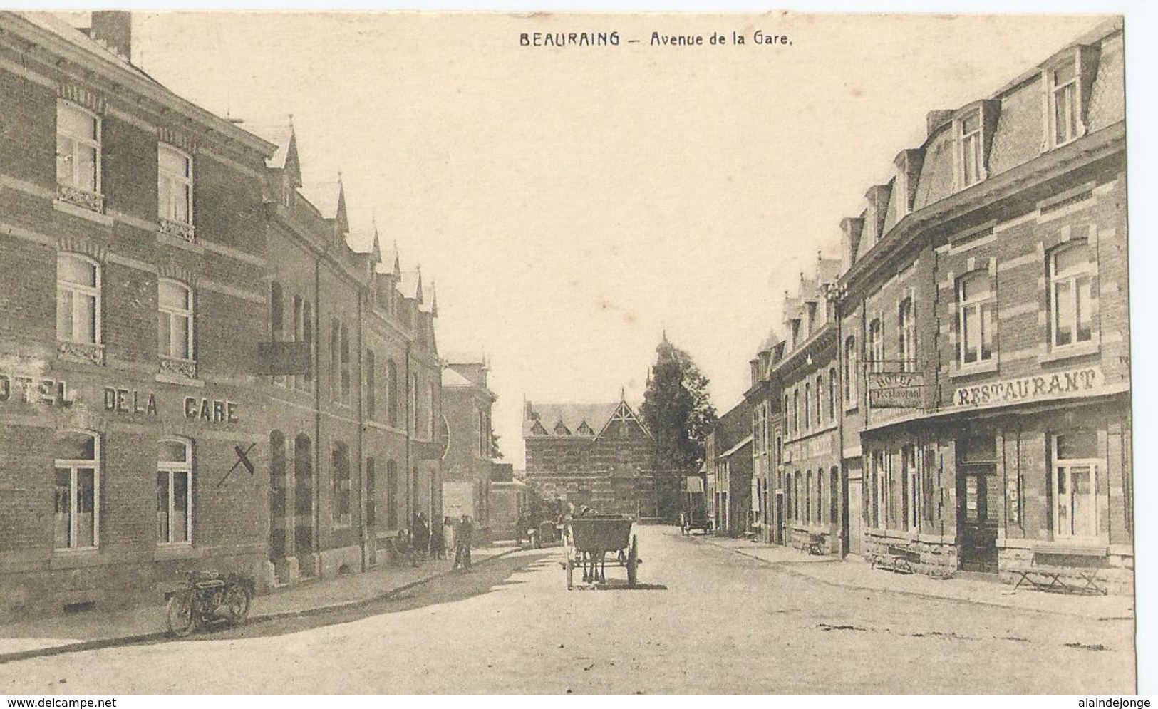 Beauraing - Avenue De La Gare - Hôtel De La Gare - E. Desaix - 1924 - Beauraing