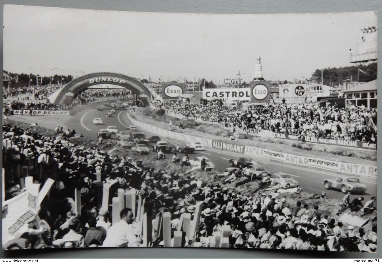 72 Carte Photo Circuit Le Mans 1962 Sport Automobile Course Castrol Dunlop Esso - Le Mans