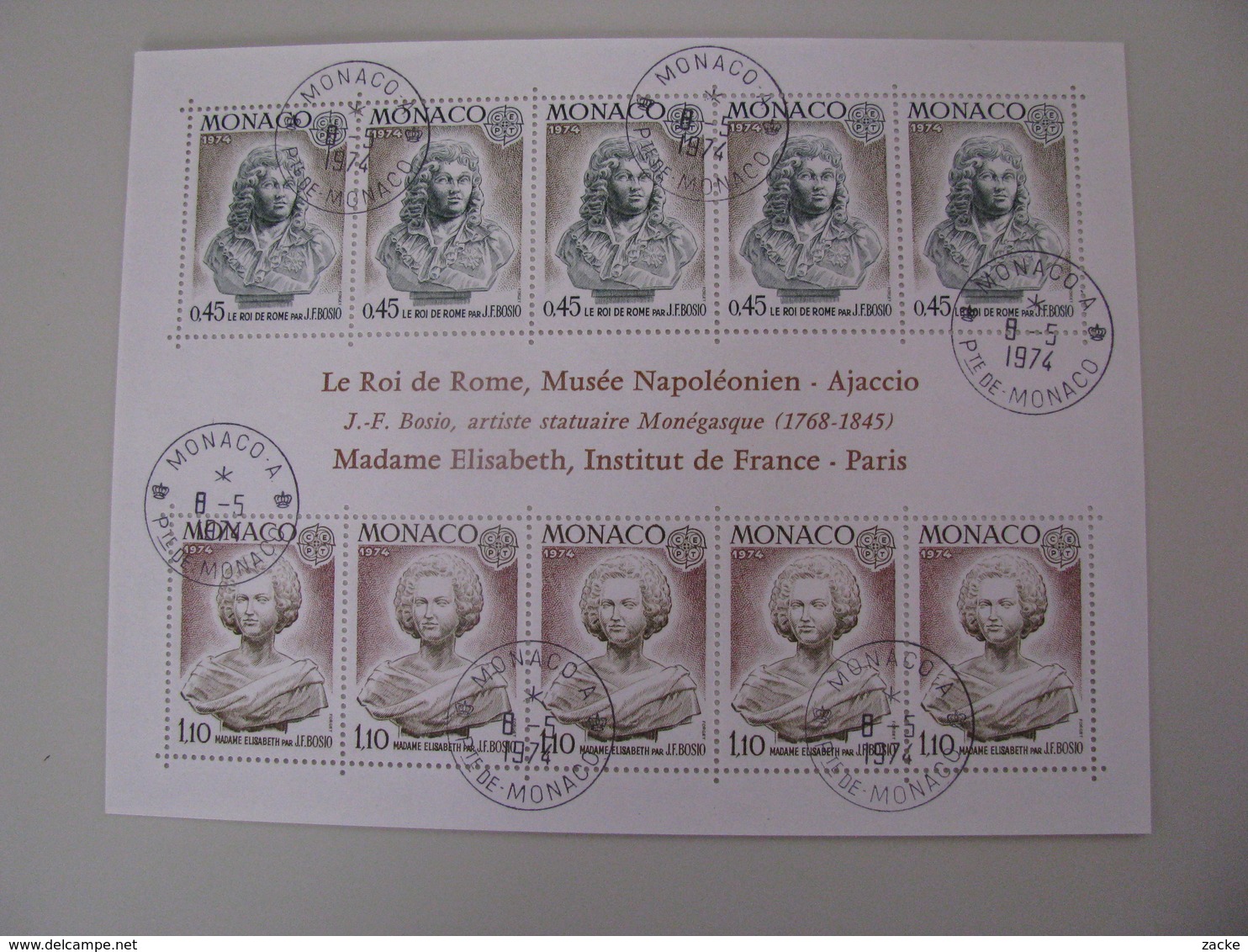 Monaco  1114 - 1115   O  Block - Used Stamps
